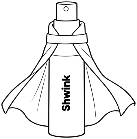 Shwink single bottle with cape